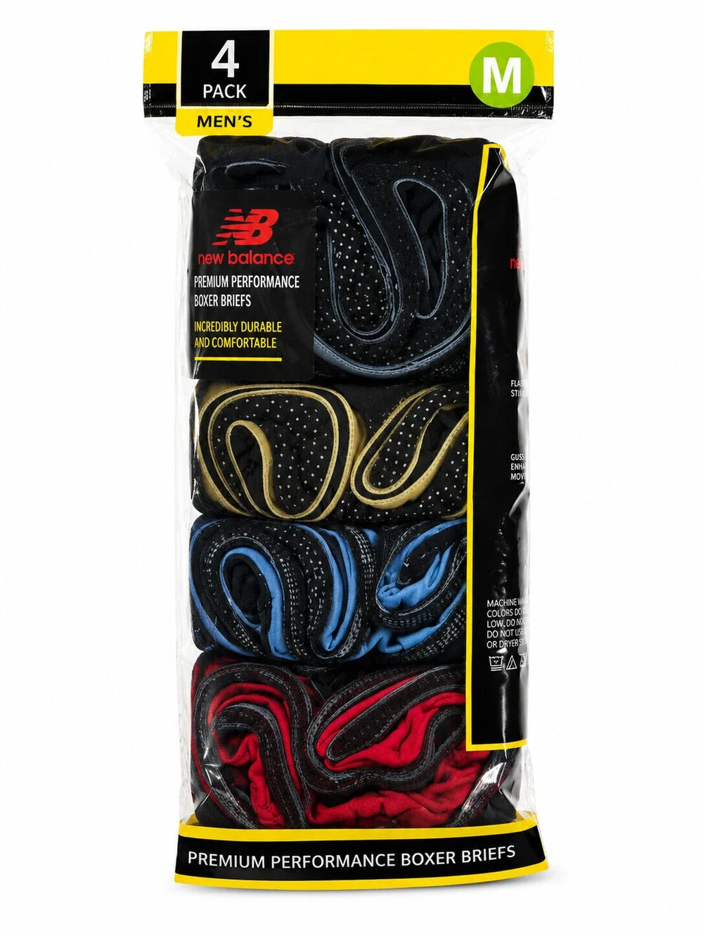NB Premium Performance Boxer Briefs 4-pack Breathable Moisture-wicking SzM 32-34